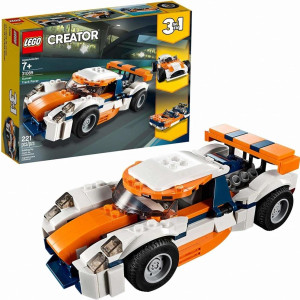 Oranžové pretekárske auto