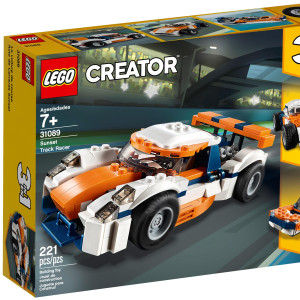 Oranžové pretekárske auto