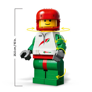 Zväčšená minifigúrka pretekára
